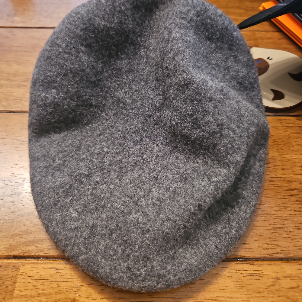 Gray Wool Flat Cap - image 2